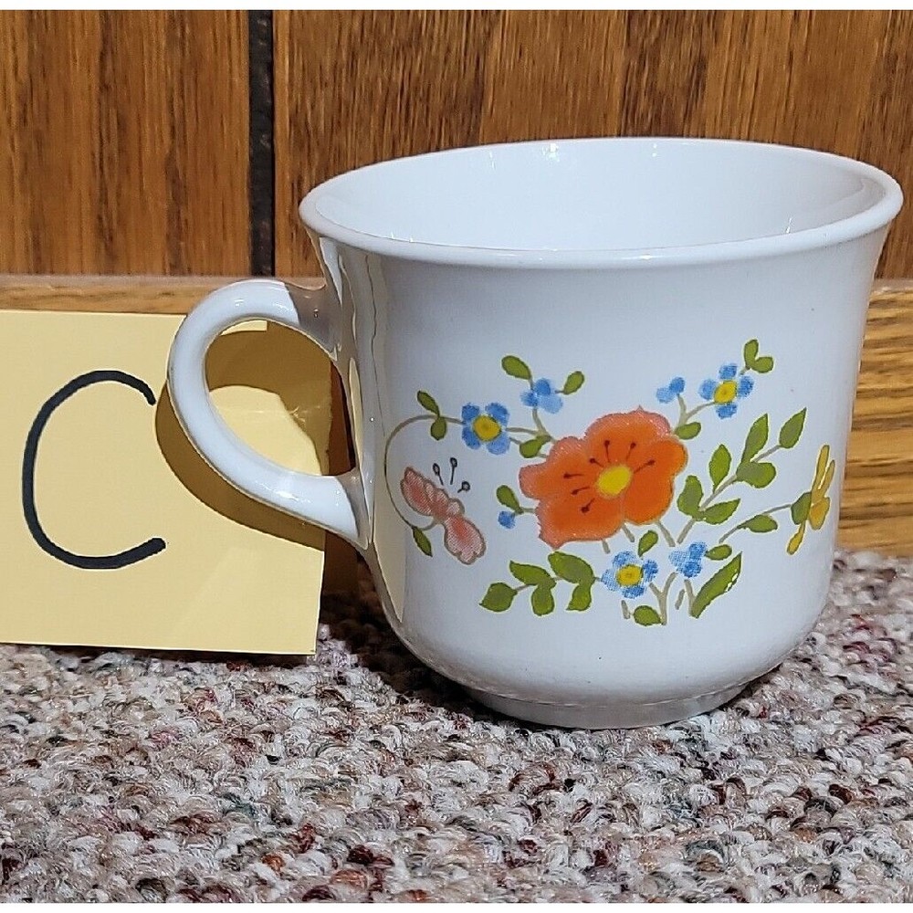 Vintage CorningWare Corelle Wildflower Tea Cup Replacement Discontinued Pattern